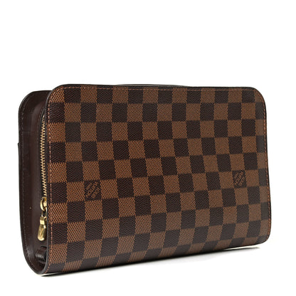 Louis Vuitton Damier Ebene Pochette Saint Louis Clutch 2 of 6
