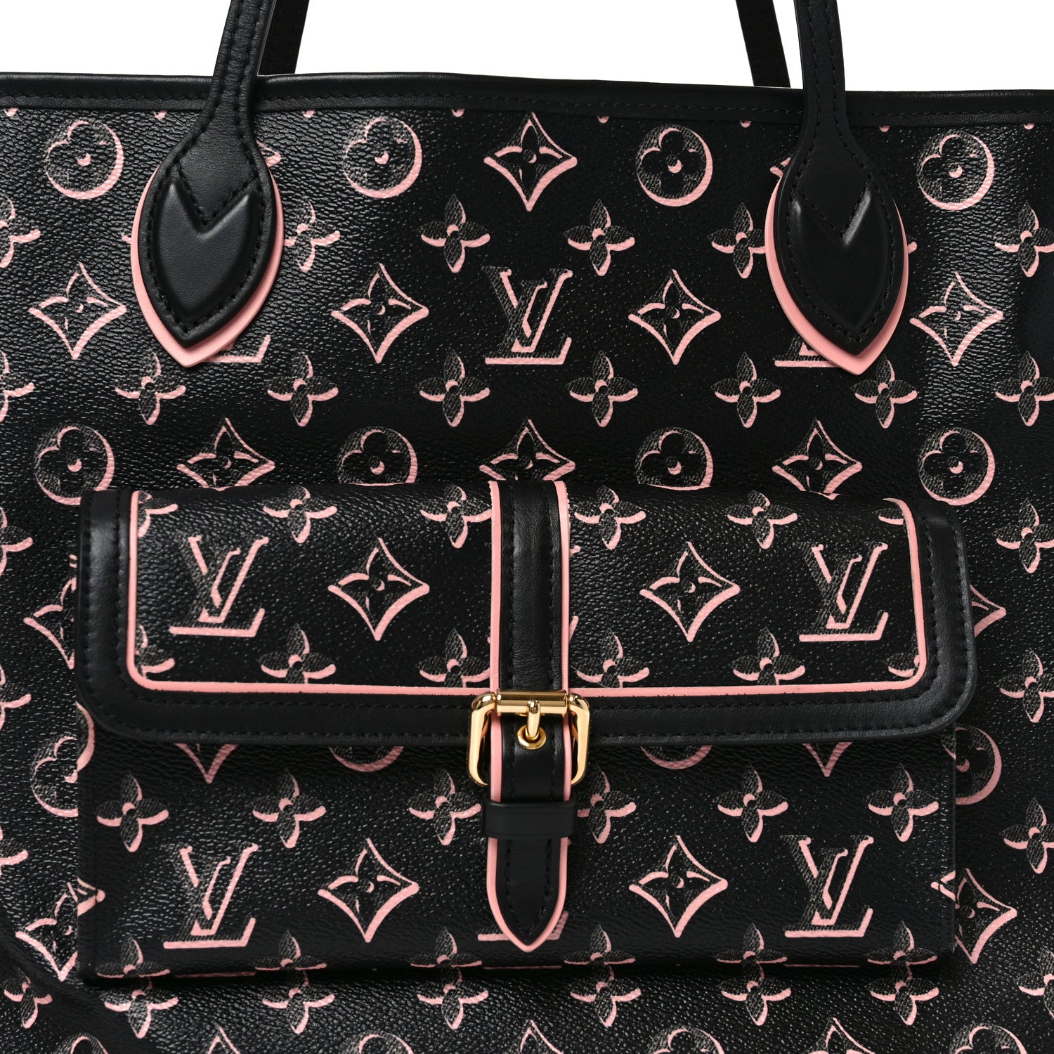 Louis Vuitton Monogram Fall For You Neverfull MM Black 7 of 9