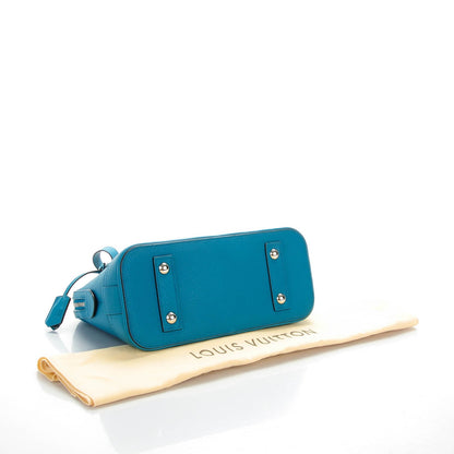 Louis Vuitton Taurillon Alma PM Bleu Canard 4 of 7