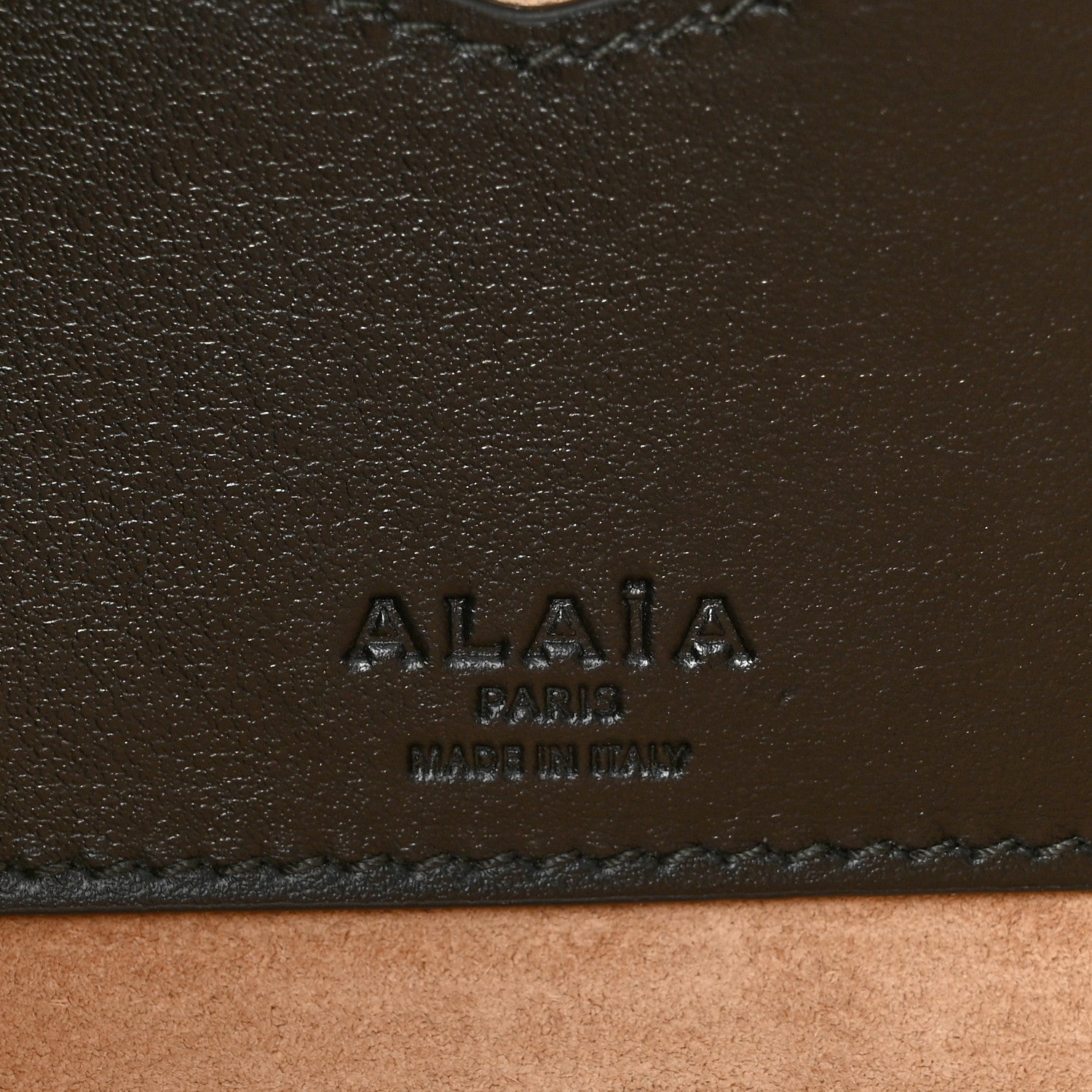 Alaia Denim Calfskin Medium Le Teckel Bag Bleu Denim 7 of 13