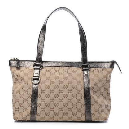 Gucci Monogram Medium Abbey Tote Metallic 1 of 6