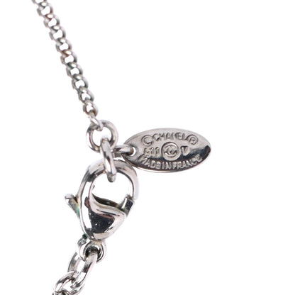Chanel Crystal CC Necklace Silver 4 of 4
