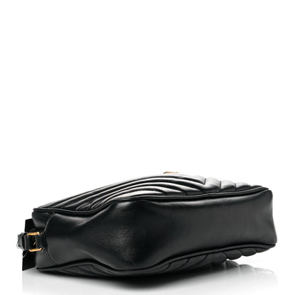 Saint Laurent Calfskin Matelasse Monogram Lou Camera Bag Black 4 of 10