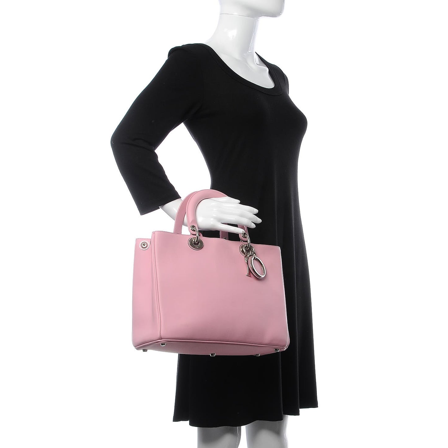 Smooth Calfskin Medium Diorissimo Rose Tendre