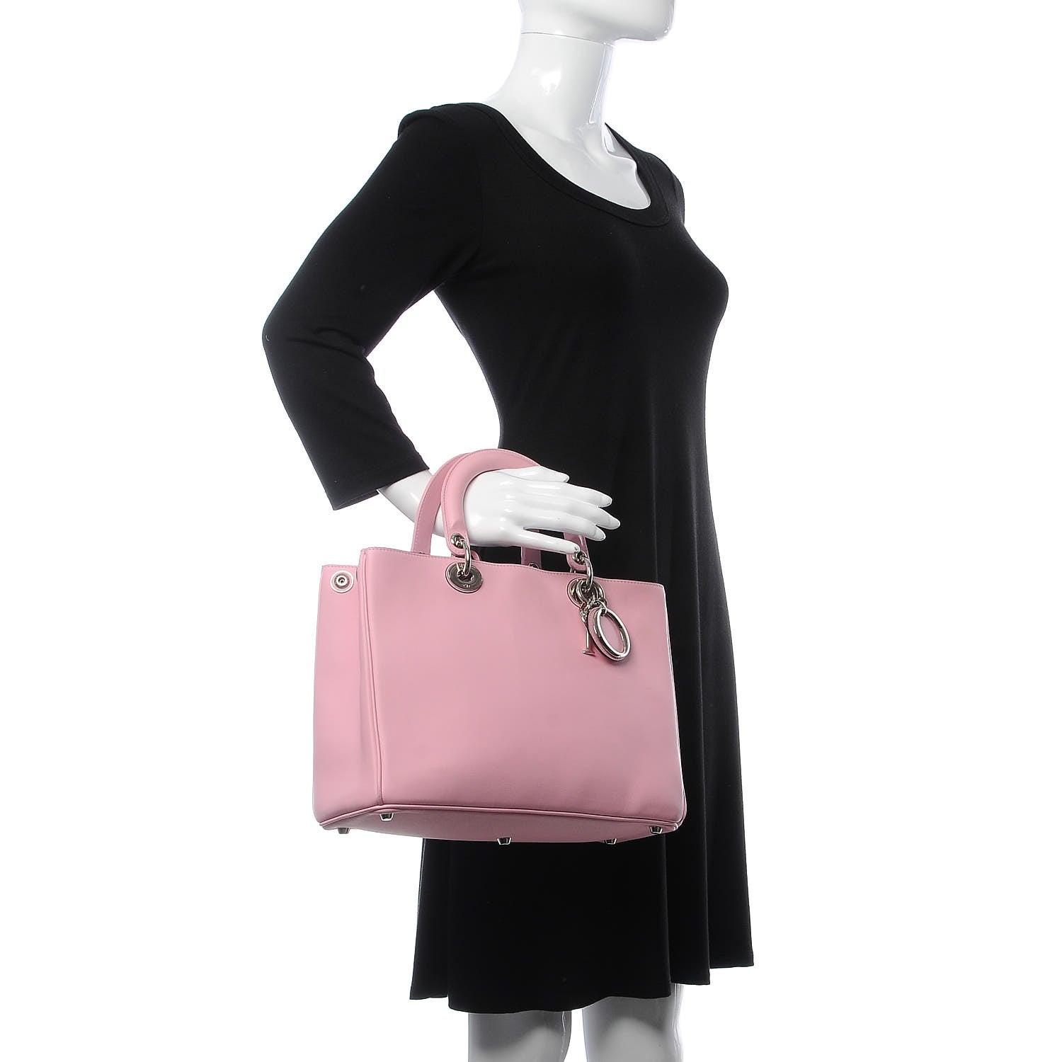 Christian Dior Smooth Calfskin Medium Diorissimo Rose Tendre 3 of 15