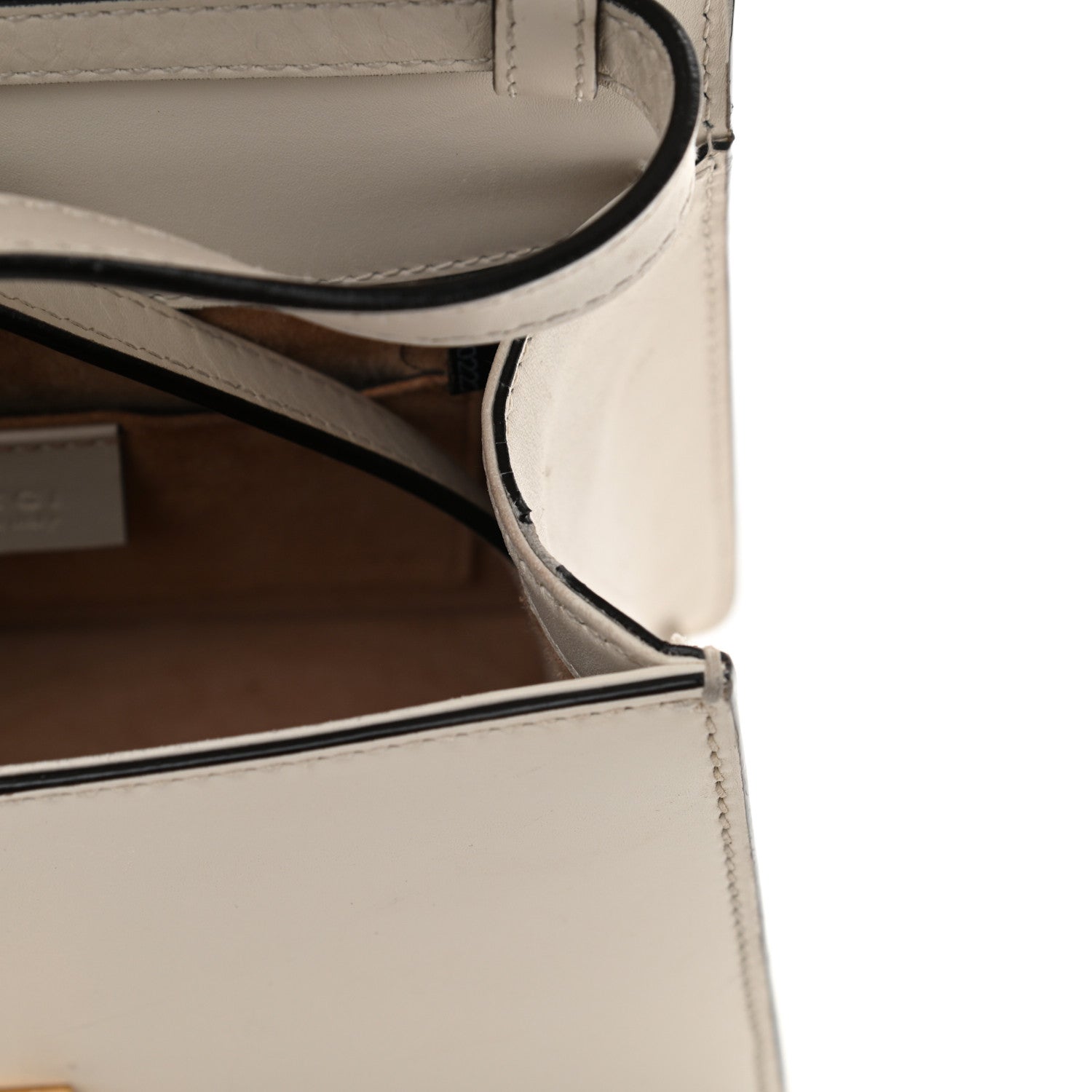 Gucci Calfskin Mini Sylvie Top Handle Bag White 21 of 21