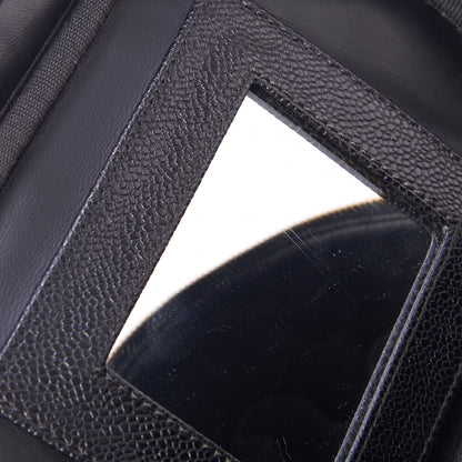 Chanel Caviar Vanity Cosmetic Case Black 7 of 9