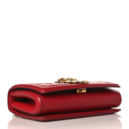 Dolce & Gabbana Calfskin Medium Devotion Crossbody Bag Red 4 of 8