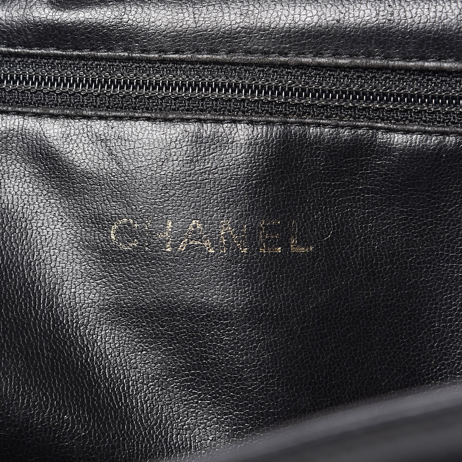 Chanel Lambskin Quilted Drawstring Backpack Black 6 of 14