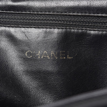 Chanel Lambskin Quilted Drawstring Backpack Black 6 of 14