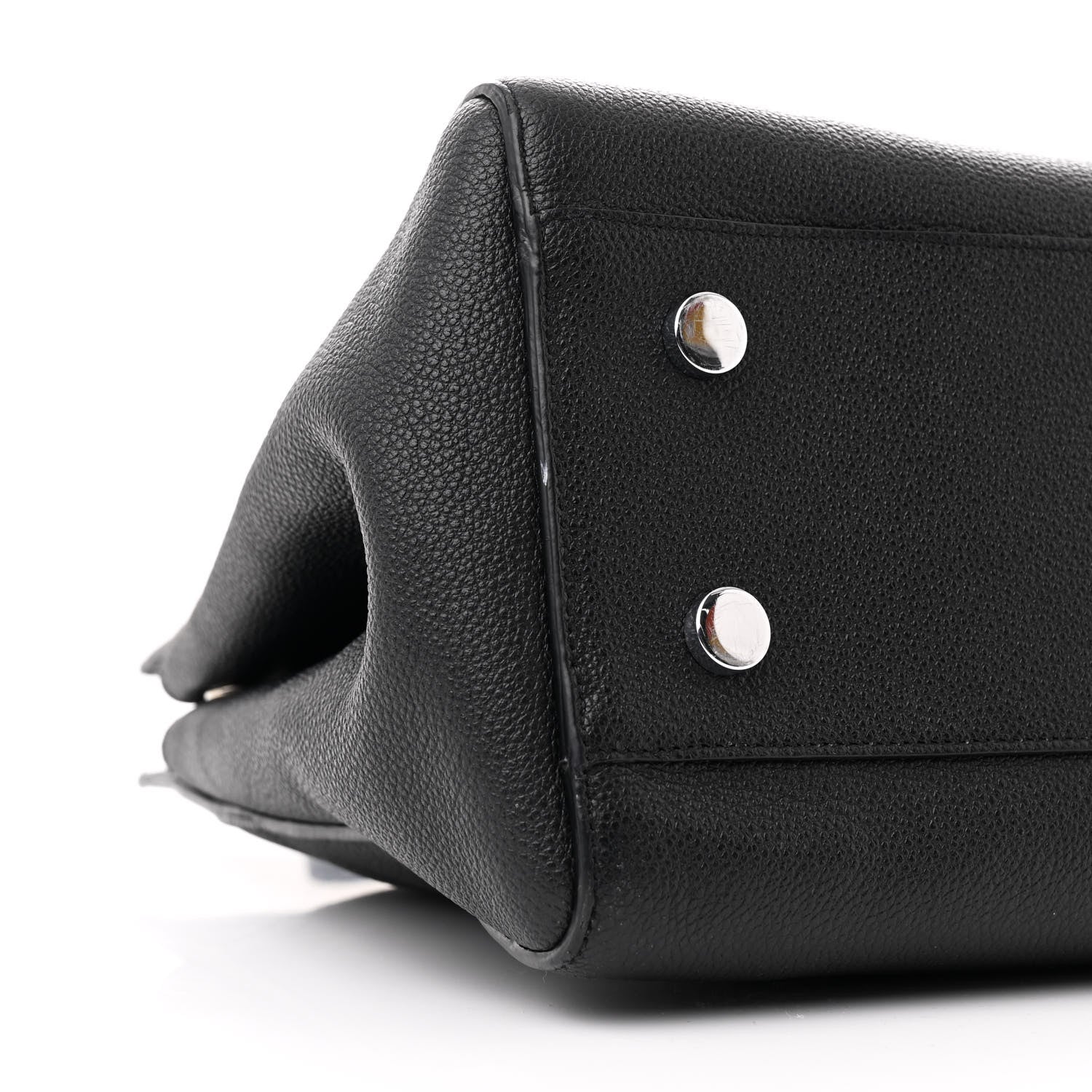 Saint Laurent Grained Calfskin Small Cabas Rive Gauche Black 9 of 12