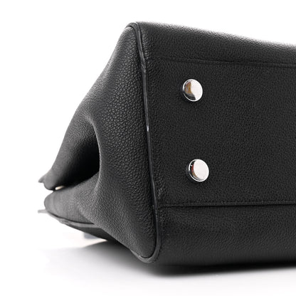 Saint Laurent Grained Calfskin Small Cabas Rive Gauche Black 9 of 12