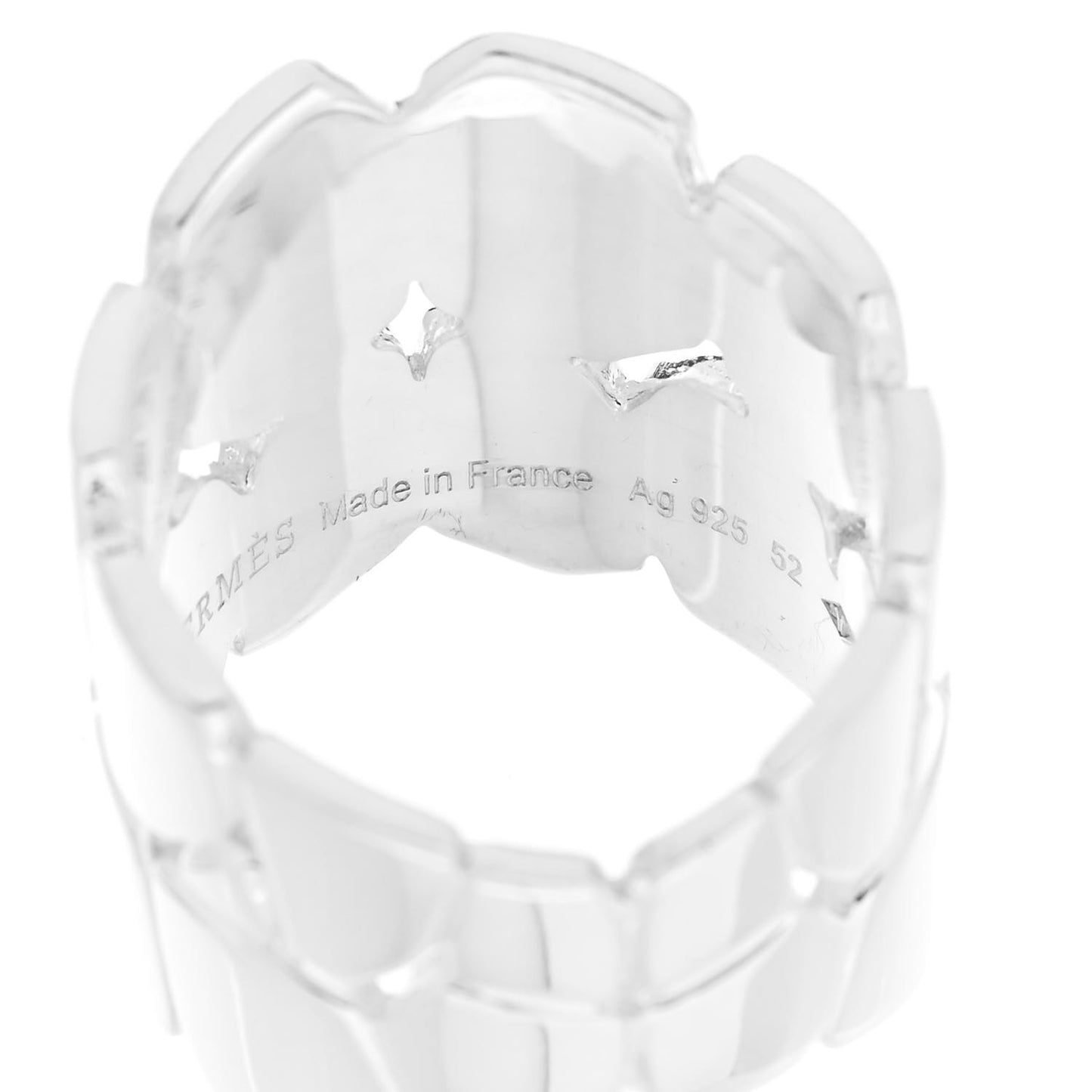 Sterling Silver MM Niloticus Eclat Ring 52 6