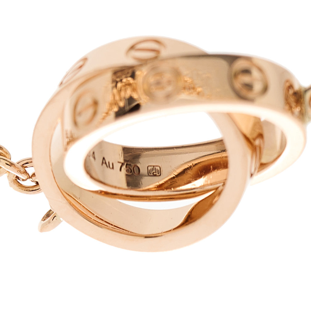 Cartier 18K Pink Gold Interlocking LOVE Bracelet 3 of 5