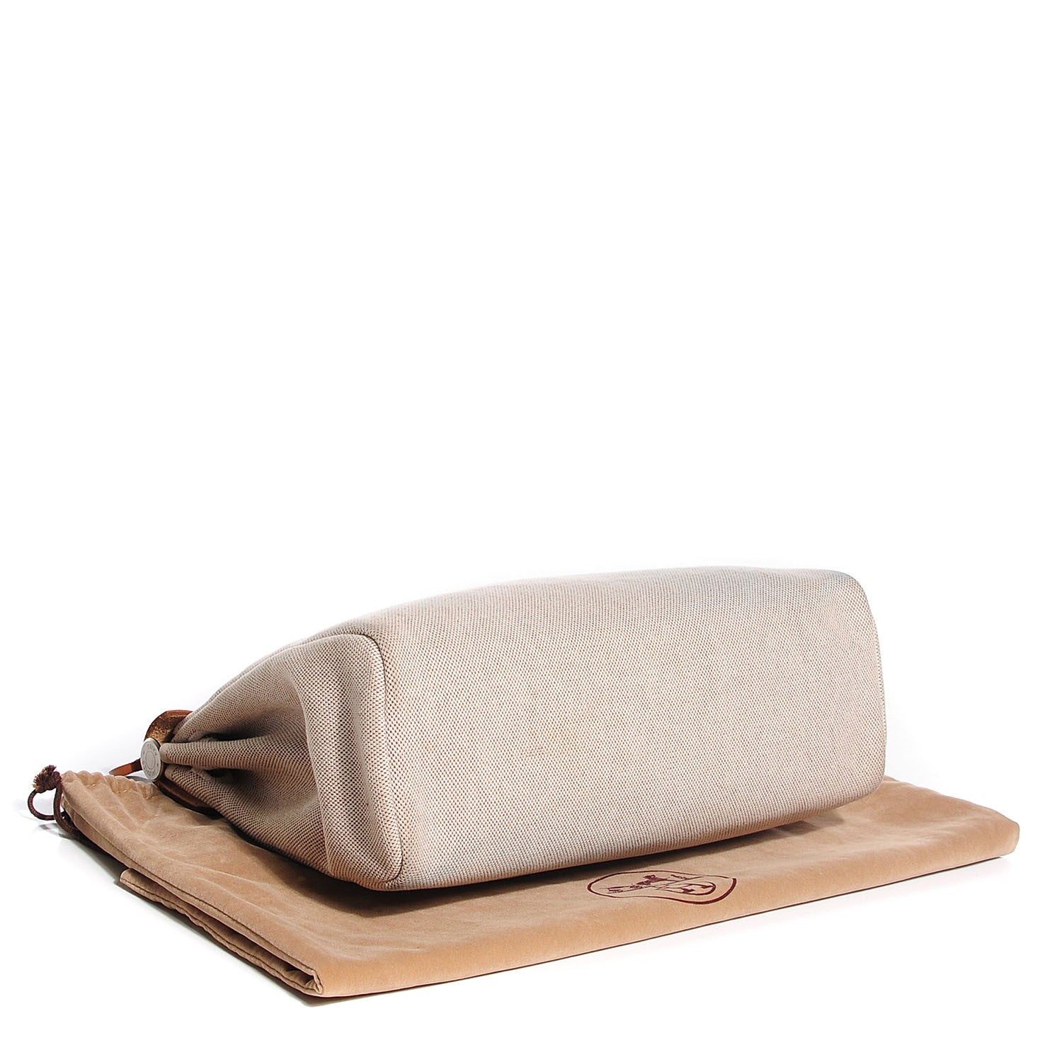 Hermes Toile Vache Calfskin Herbag PM 30 Natural 4 of 13
