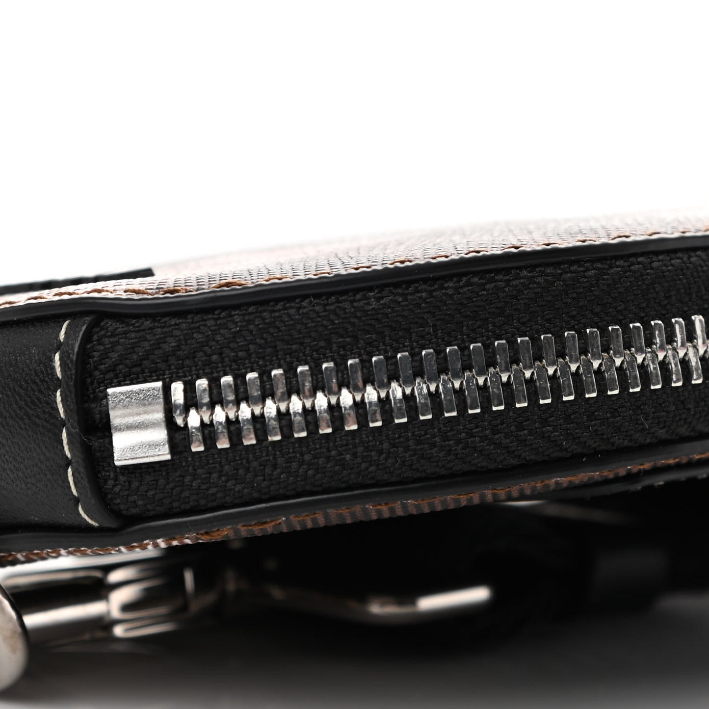 E-Canvas Giant Check Pouch Dark Birch