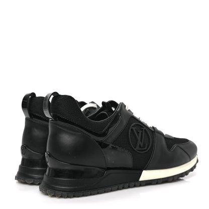 Louis Vuitton Calfskin Monogram Run Away Sneakers 38 Black 4 of 8