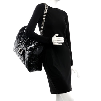 Chanel Vinyl Quilted XXL Reissue Flap Black 3 of 10