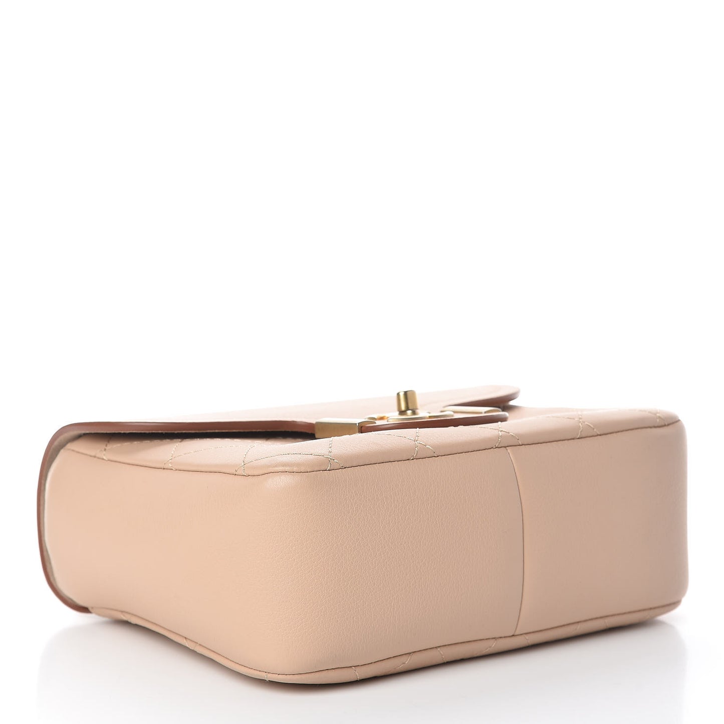 Grained Calfskin Archi Chic Flap Beige