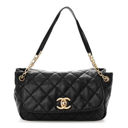 Chanel Calfskin Quilted Retro Chain Flap Black 1 of 18