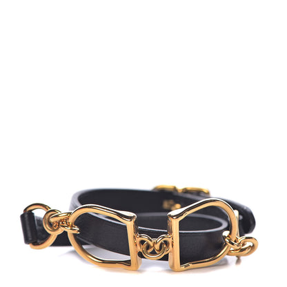 Hermes Swift Etrier Double Tour Bracelet T2 Black 1 of 10