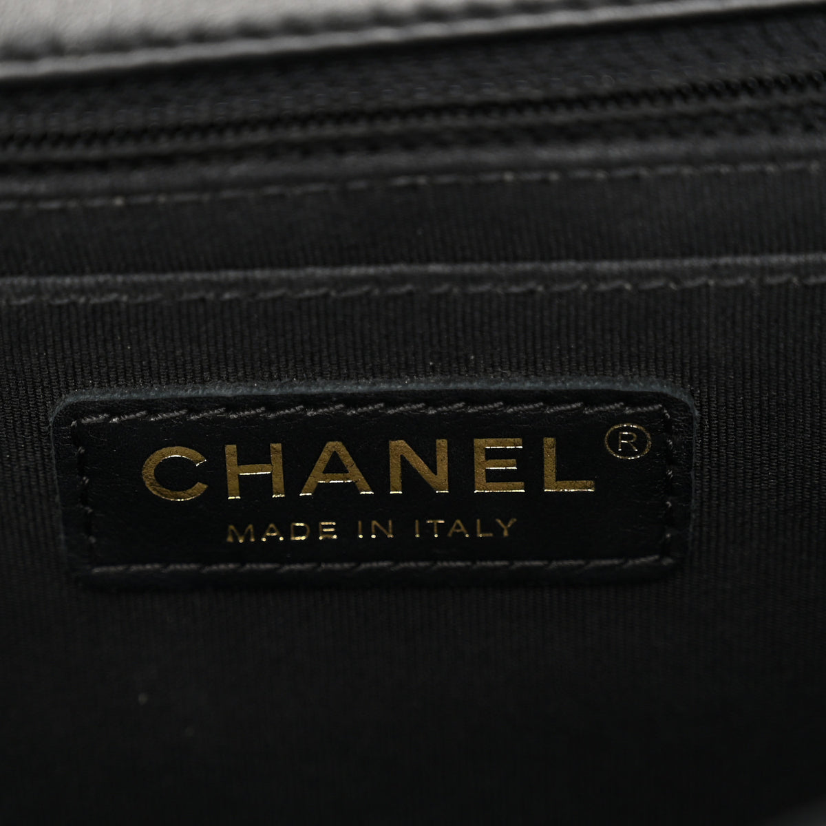 Chanel Calfskin Chevron Quilted Large Statement Flap Black 6 of 9