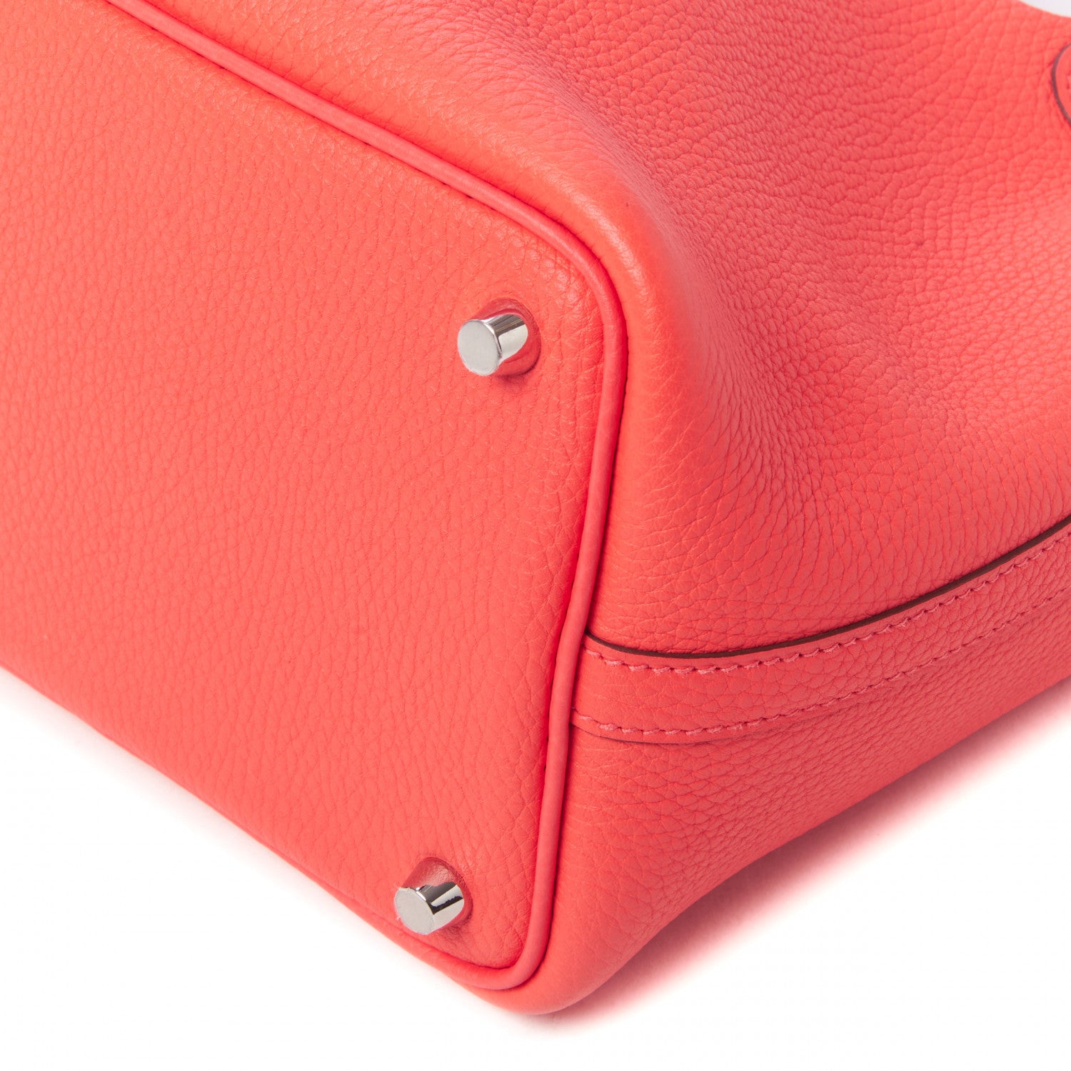 Hermes Taurillon Clemence Picotin Lock 18 PM Rose Jaipur 5 of 9