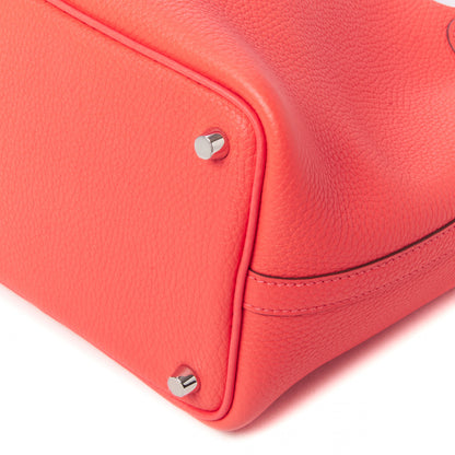 Hermes Taurillon Clemence Picotin Lock 18 PM Rose Jaipur 5 of 9