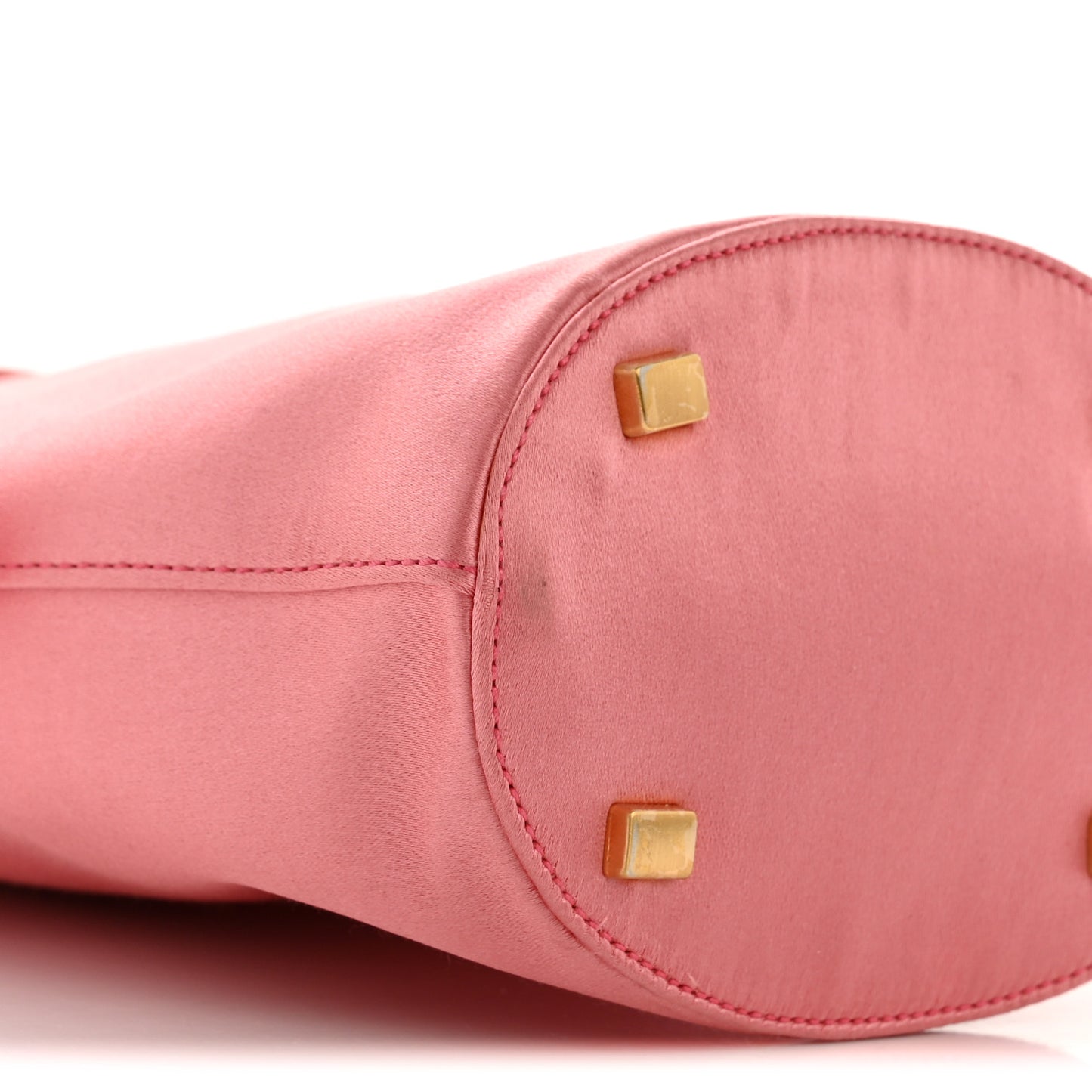 Satin Raso Bucket Bag Pink