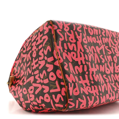 Louis Vuitton Monogram Graffiti Speedy 30 Fuchsia 8 of 14