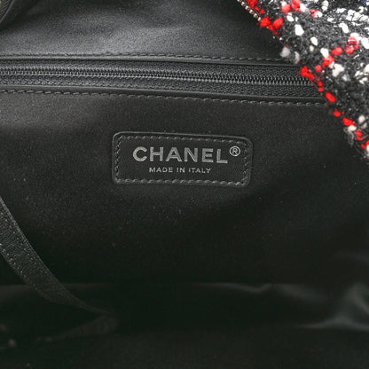 Chanel Tweed Nylon Quilted Astronaut Essentials Backpack Black Multicolor 6 of 10