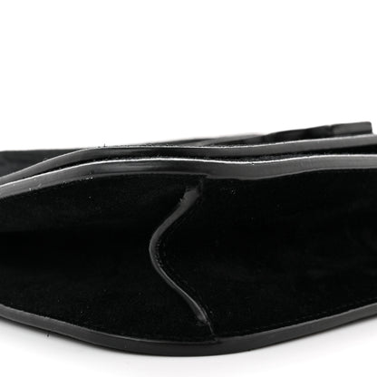 Saint Laurent Suede Small Spontini Saddle Bag Black 10 of 13