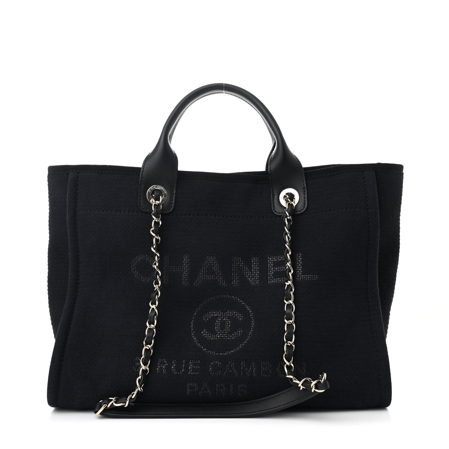 Mixed Fibers Small Deauville Tote Black