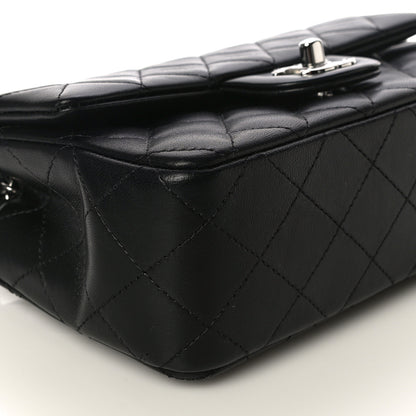 Chanel Lambskin Quilted Mini Rectangular Flap Black 9 of 15