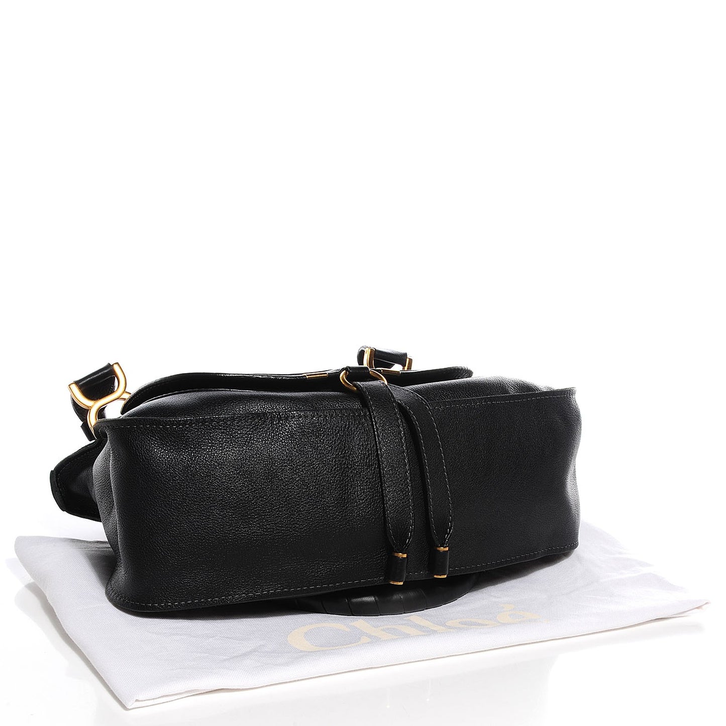 Calfskin Medium Marcie Satchel Black