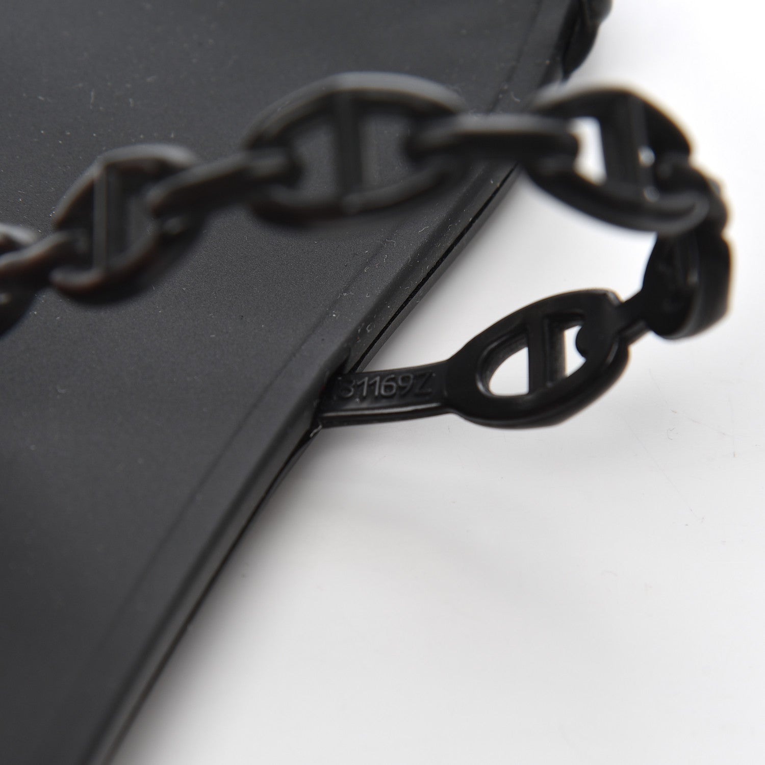 Hermes TPU Rivage Sandals 36 Black 8 of 9