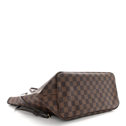 Louis Vuitton Damier Ebene Neo Neverfull MM Rose Ballerine 4 of 10