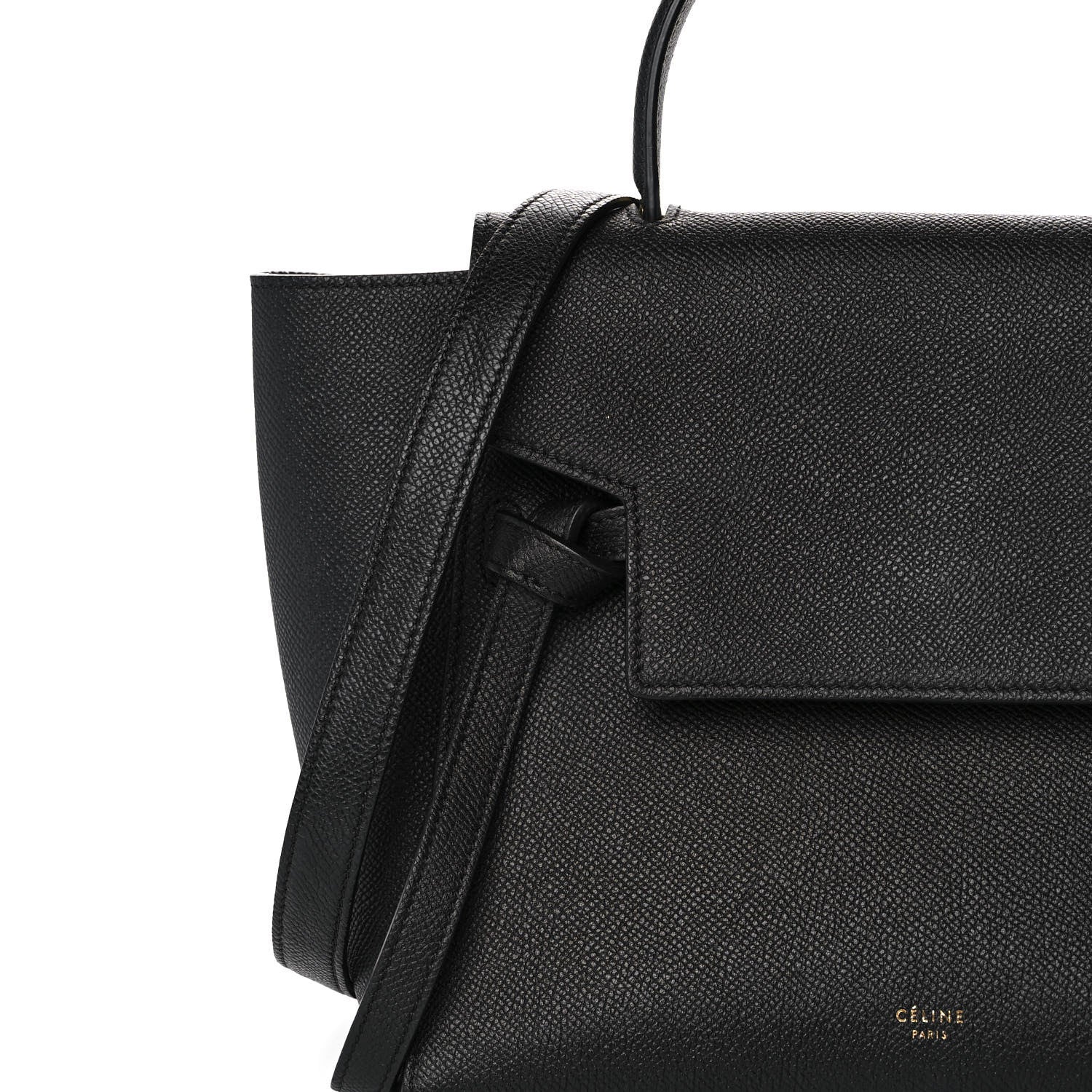 Celine Grained Calfskin Micro Belt Bag Black 8 of 10
