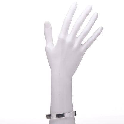 Gucci Sterling Silver Cutout Logo Cuff Bracelet 2 of 8