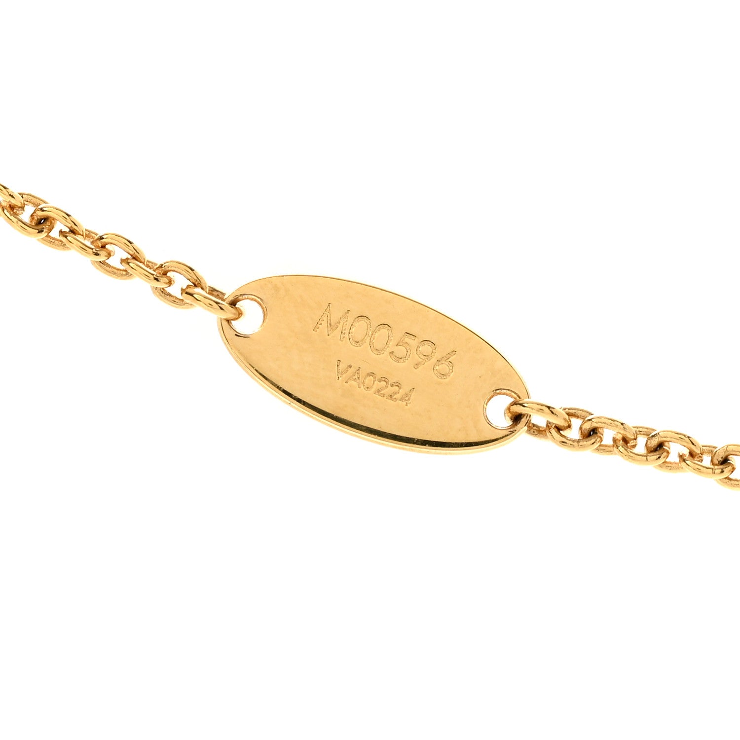 Louis Vuitton Metal Crystal LV Iconic Necklace Gold 5 of 5