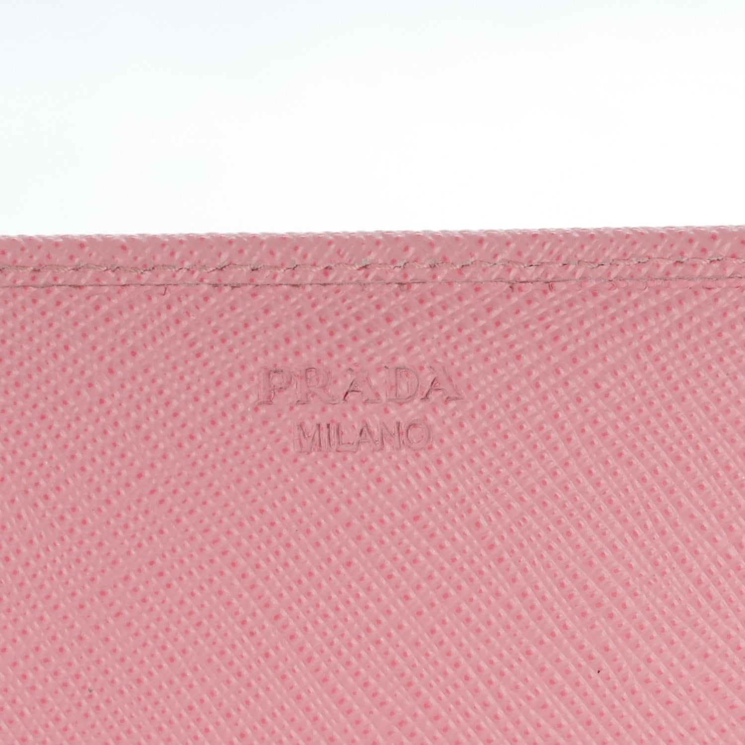 Prada Saffiano Metal Oro Chain Wallet Petalo 6 of 7