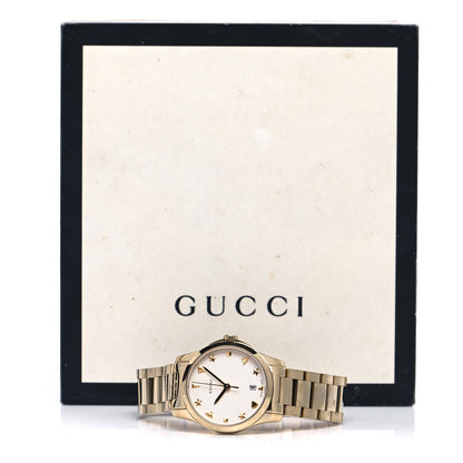 Gucci Stainless Steel 27mm G-Timeless Charm Quartz Watch Gold 5 of 5