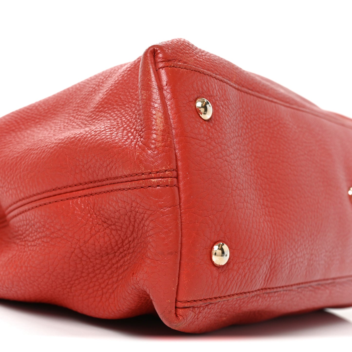 Pebbled Calfskin Medium Soho Chain Shoulder Bag Tabasco Red