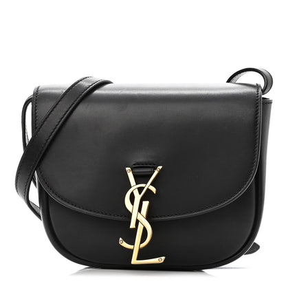 Saint Laurent Smooth Calfskin Classic Monogram Small Kaia Satchel Black 1 of 9