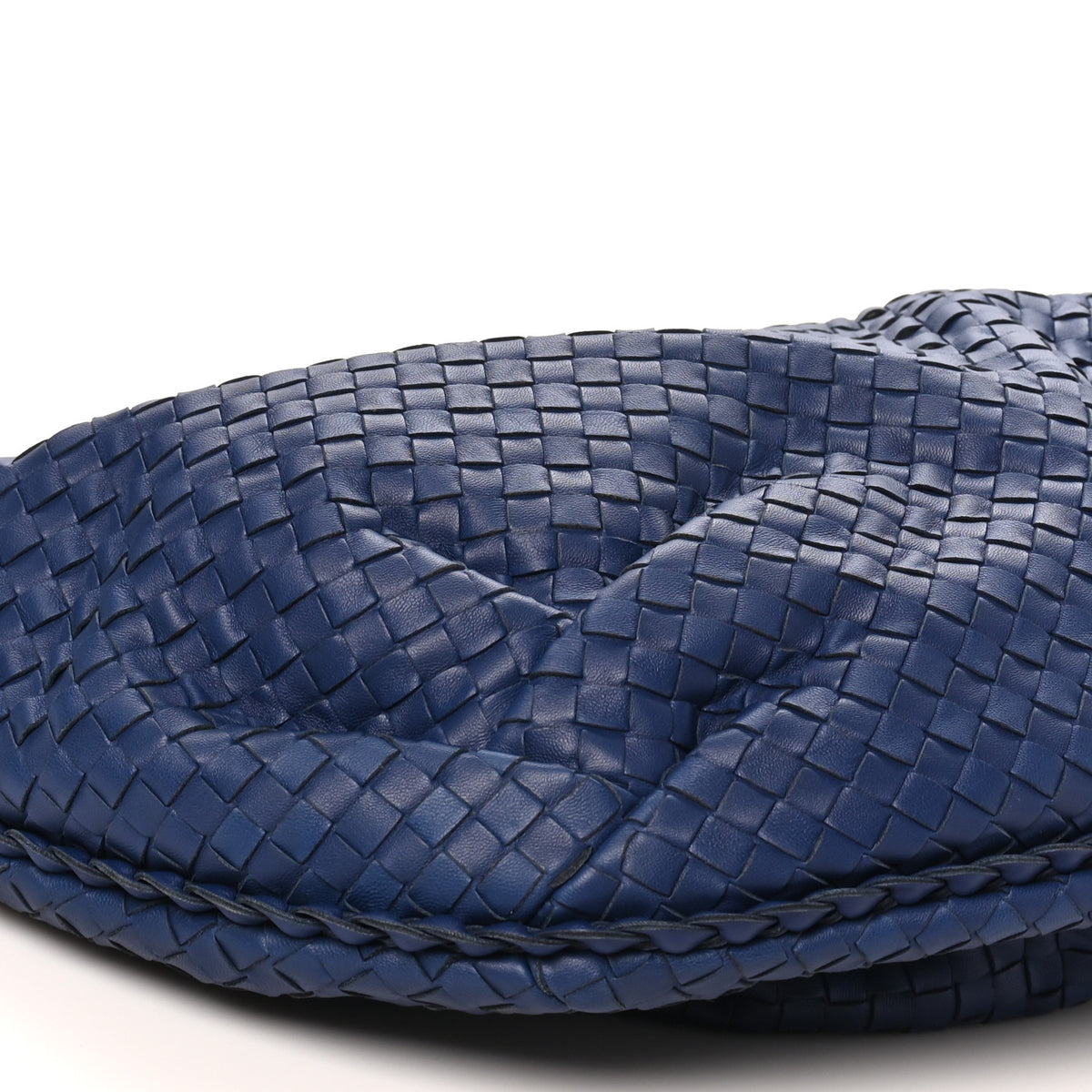 Nappa Intrecciato Large Belly Veneta Hobo Sapphire