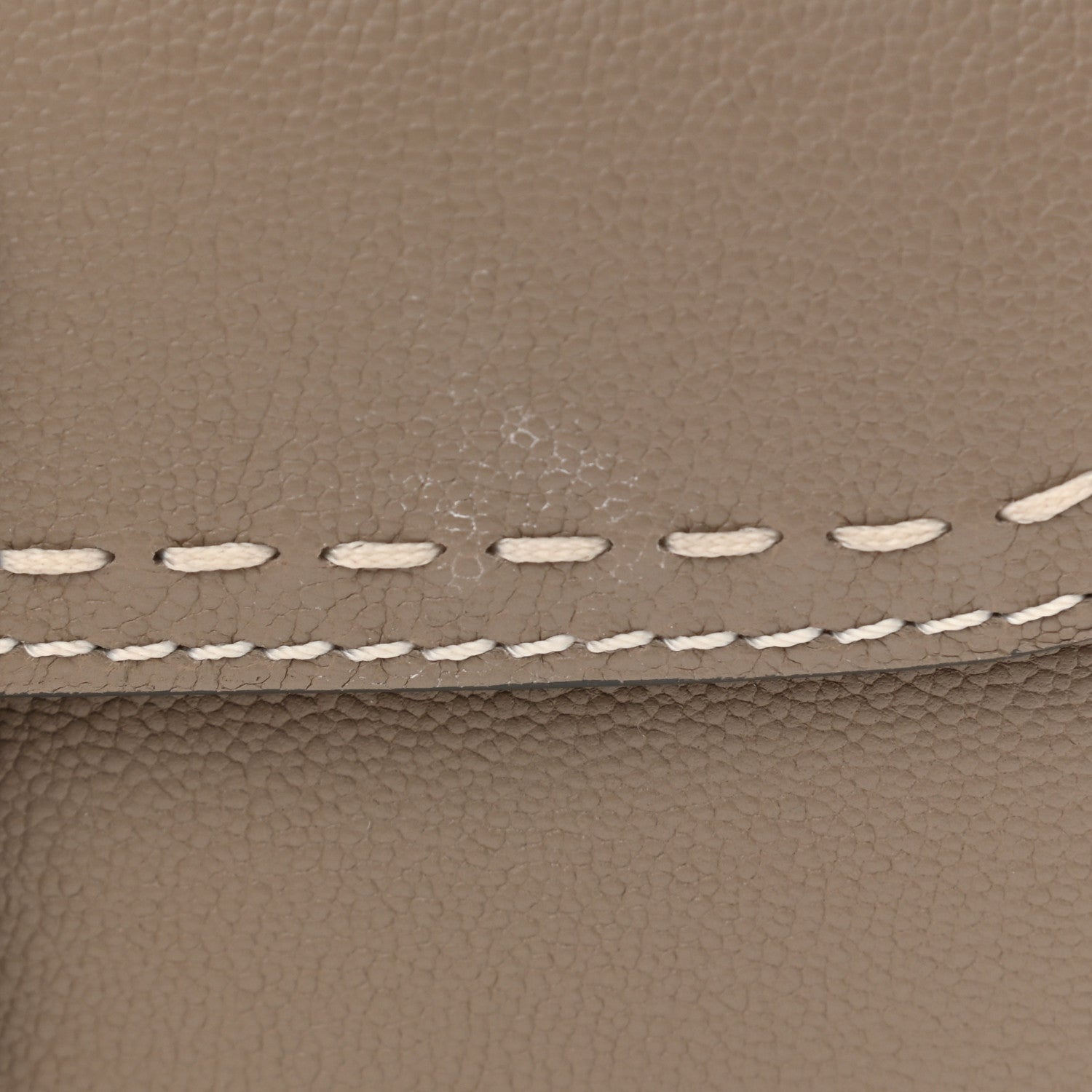 Delvaux Rodeo Calfskin Surpique Brillant Wallet on Chain Tourterelle 10 of 11