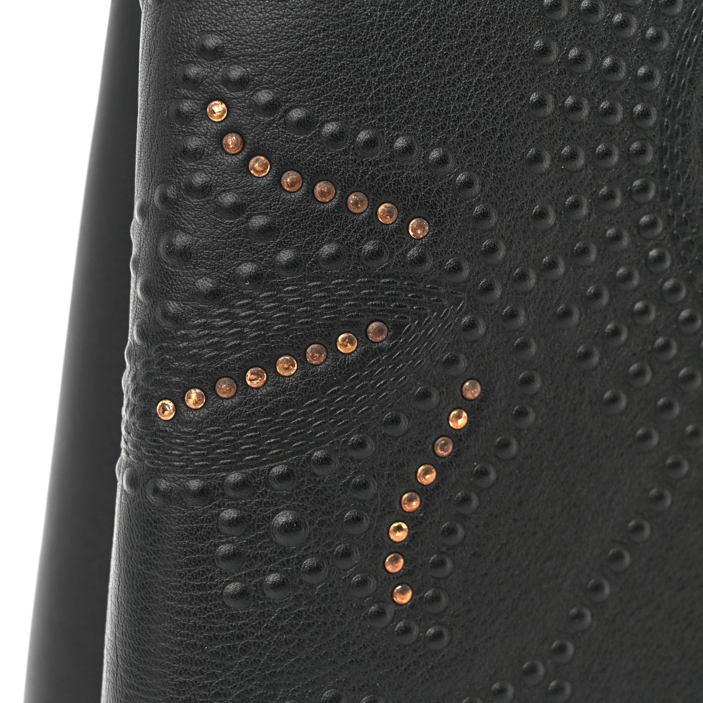 Calfskin Studded Flower Capucines BB  Black
