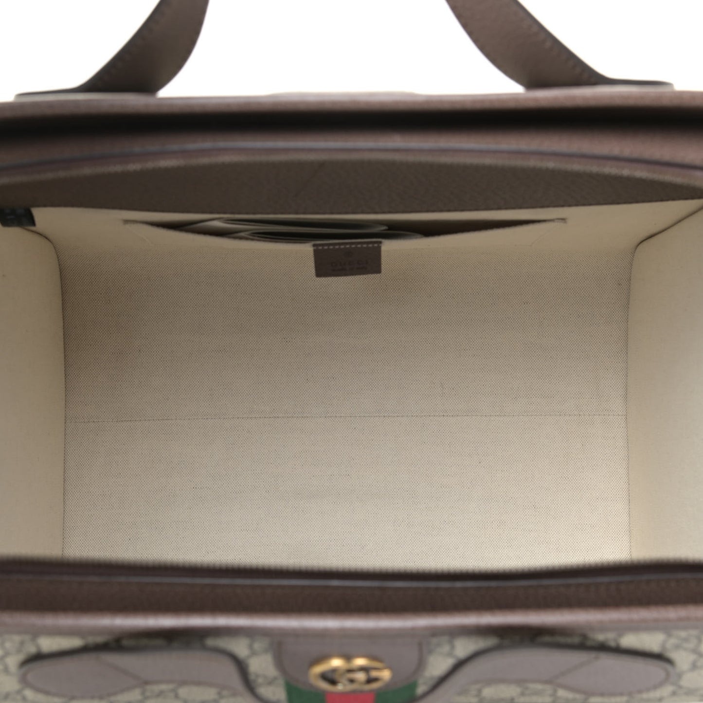 GG Supreme Monogram Web Ophidia Duffle Bag Beige New Acero