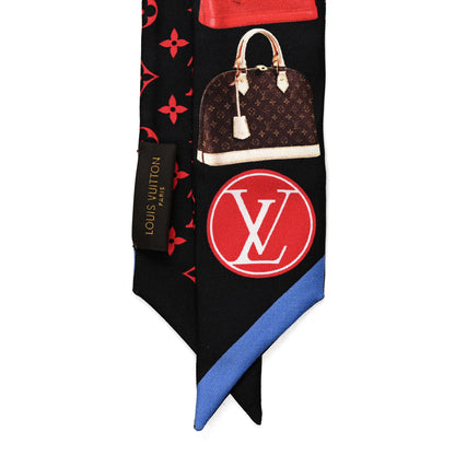 Louis Vuitton Silk Monogram Tribute To Alma BB Bandeau Black 3 of 4
