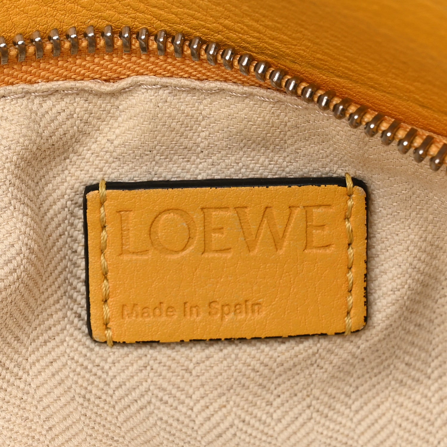 Loewe Grained Calfskin Small Puzzle Bag Yellow 6 of 11
